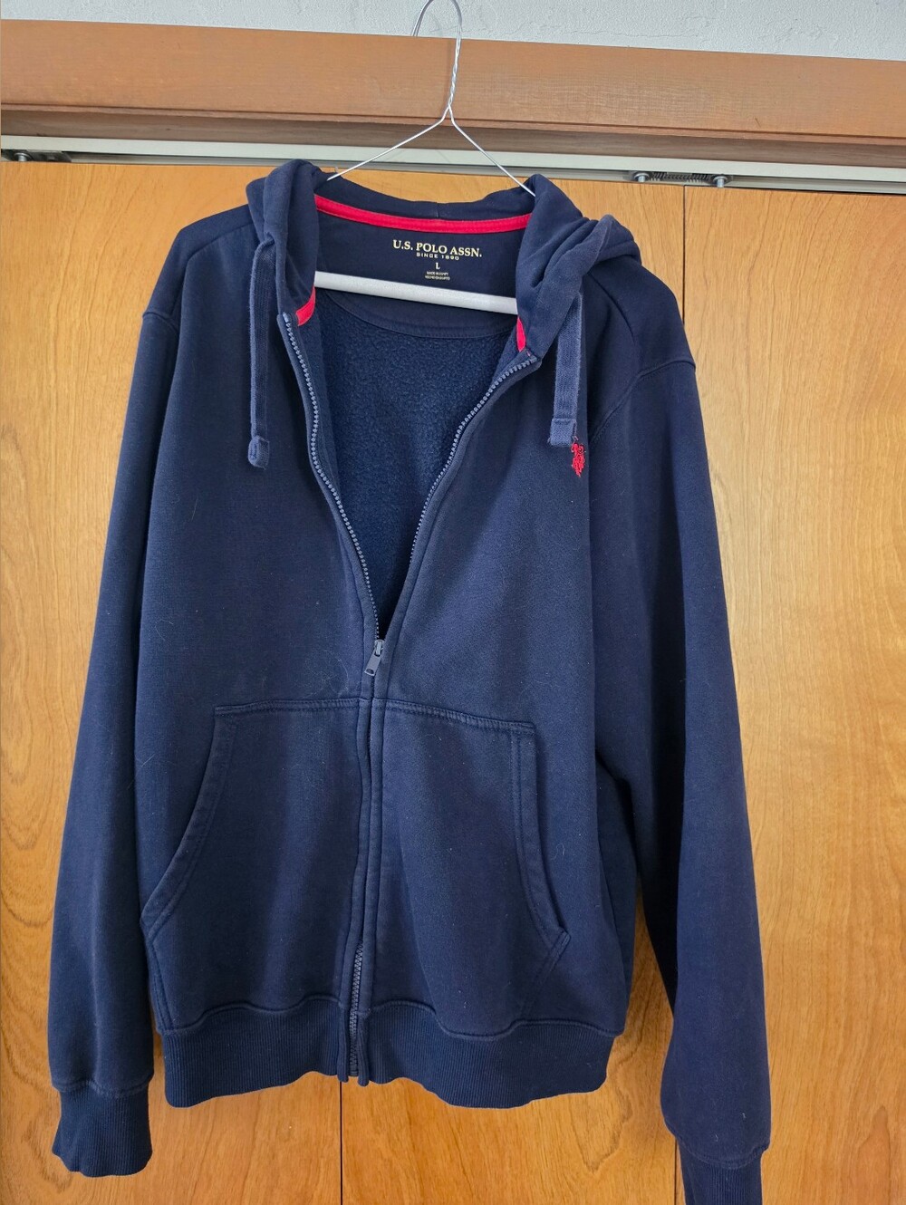 U.S. Polo Assn. Men's Navy Zip-Up Hoodie Jacket